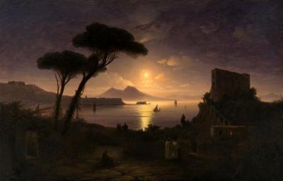 [Aivazovsky - The Bay of Naples, Moonlit Night] 