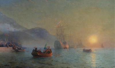 [Aivazovsky - Christopher Columbus Sailing from Palos] 