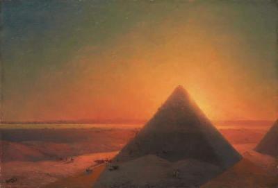 [Aivazovsky - The Great Pyramid at Giza] 