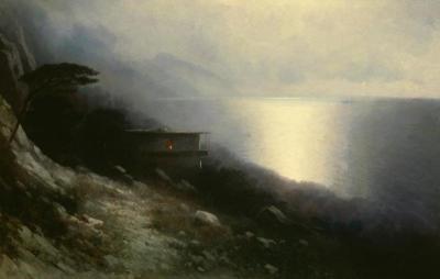 [Aivazovsky - Moonlight over the Crimean Coast] 