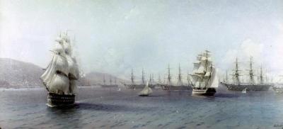 [Aivazovsky - Russian Black Sea Fleet in the Bay of Theodosia] 
