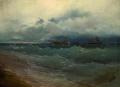 [Ships on a Stormy Sea at Daybreak]