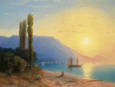 [Aivazovsky - Sunset over Yalta] 