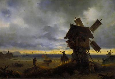 [Aivazovsky - Windmill by the Sea] 