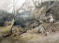 [Sportsmen in a Wood]