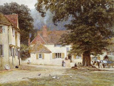 [Allingham - A Cart by a Village Inn] 