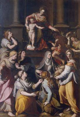 [Allori - Mary and Child, the Boy John and Eight Female Saints] 