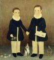 [Joseph and Edwin with their Pets]