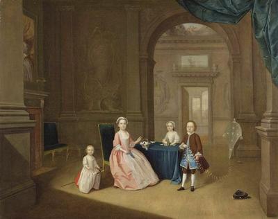 [Arthur Devis - Portrait of a Group of Children] 