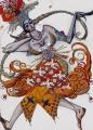 [Firebird, Costume for a Figurine, music by Stravinsky]