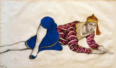 [Bakst - Les Orientales, Costume Design for Nijinsky] 