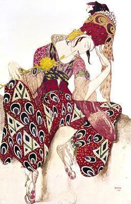 [Bakst - Nijinsky in the Ballet La Peri] 