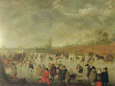 [Barent Avercamp - Skating Scene at Kampen] 
