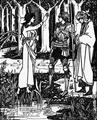 [The Lady of the Lake tells Arthur of the sword Excalibur]