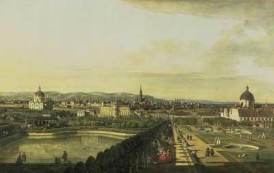 [Bellotto - The Belvedere from Gesehen, Vienna] 