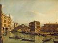 [The Grand Canal, Venice with the Rialto Bridge]