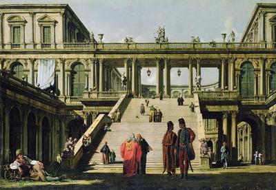 [Bellotto - Ideal Landscape with Palace Steps] 