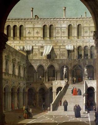 [Bellotto - The Scala dei Giganti in the Doges' Palace, Venice] 