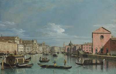 [Bellotto - Venice, the Grand Canal facing Santa Croce] 