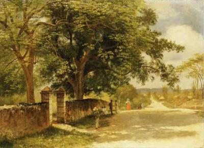 [Bierstadt - Street in Nassau] 