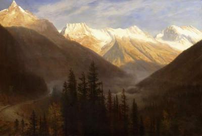 [Bierstadt - Sunrise from Glacier Station] 