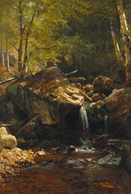 [Bierstadt - Thompson Cascade, White Mountains] 
