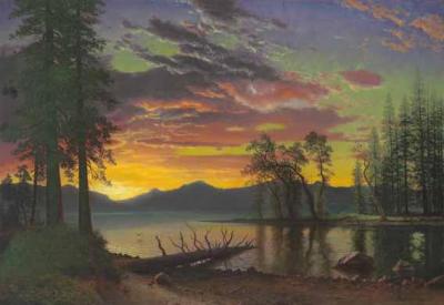 [Bierstadt - Twilight, Lake Tahoe] 