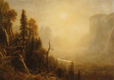 [Bierstadt - Yosemite Valley, Study for Glacier Point Trail] 