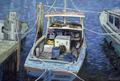 [Old Fishing Launch at the Wharf]