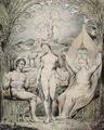 [Adam, Eve and the Angel Raphael, an Illustration to Milton's Paradise Lost]
