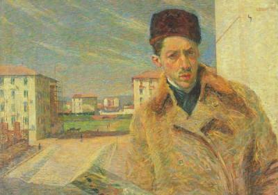 [Boccioni - Self Portrait, 1908] 
