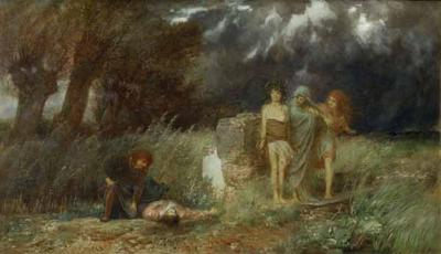 [Bocklin - Murderer Pursued by Furies] 