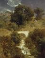 [Roman Landscape with a Bridge]