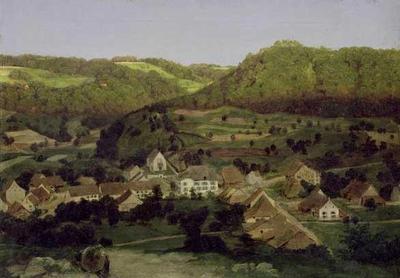 [Bocklin - A View of the Village of Tenniken] 