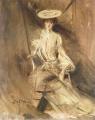 [Portrait of a Lady, Seated, with a Parasol]