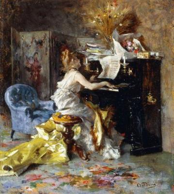 [Boldini - Woman at a Piano] 