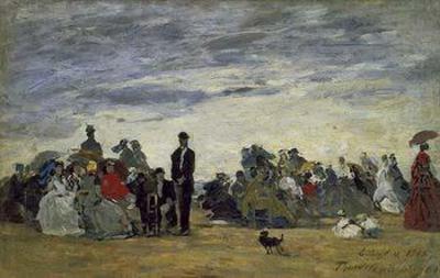 [Boudin - The Beach at Trouville, Normandy] 
