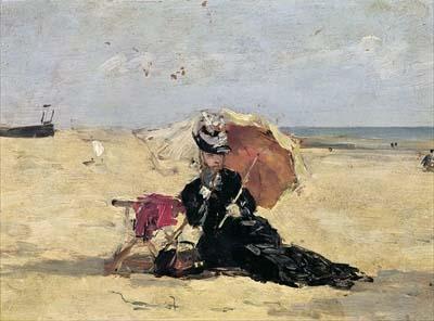 [Boudin - Woman with a Parasol on the Beach] 