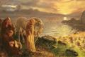 [St Columba's Farewell to The White Horse]