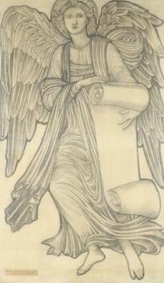 [Burne-Jones - Angel with Scroll] 