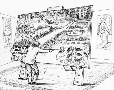 [Burne-Jones - Burne-Jones at his Easel] 
