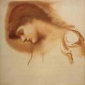 [Head of Sleeping Attendant in The Briar Rose]