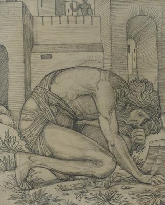 [Burne-Jones - Nebuchadnezzar Eating Grass] 