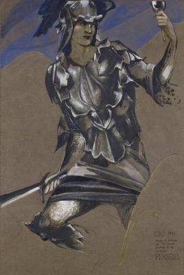 [Burne-Jones - Study of Perseus in Armour] 