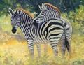 [Mother and Baby Zebra]