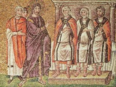 [Byzantine School - Jesus Before Caiphus] 