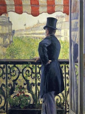 [Caillebotte - Man on a Balcony] 