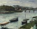 [Riverbank and  Bridge at Argenteuil]