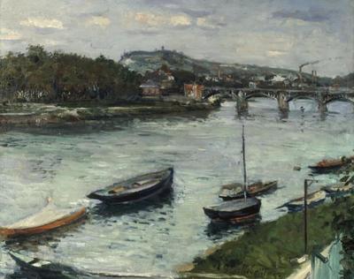 [Caillebotte - Riverbank and  Bridge at Argenteuil] 