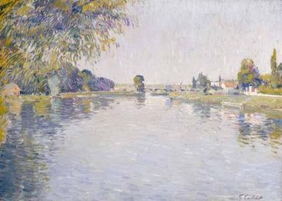 [Caillebotte - The Seine at Argenteuil, toward the Bridge of Bezons] 
